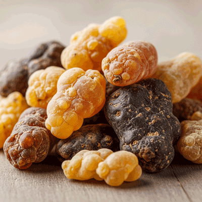 żywicę kadzidłowca po zbiorach, gotową do przetworzenia